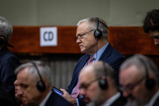 US ambassador to Poland Tom Rose attends a parliament session where Poland's Minister of Foreign Afairs presents the main points of the Polish government's foreign policy, in Warsaw on February 26, 2026. (Photo by Wojtek RADWANSKI / AFP)