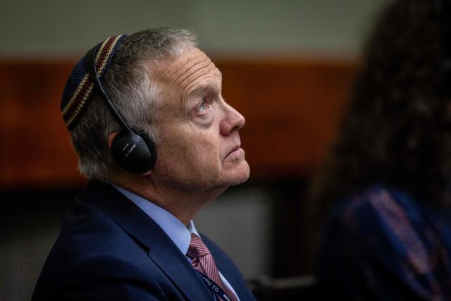 US ambassador to Poland Tom Rose attends a parliament session where Poland's Minister of Foreign Afairs presents the main points of the Polish government's foreign policy, in Warsaw on February 26, 2026. (Photo by Wojtek RADWANSKI / AFP)