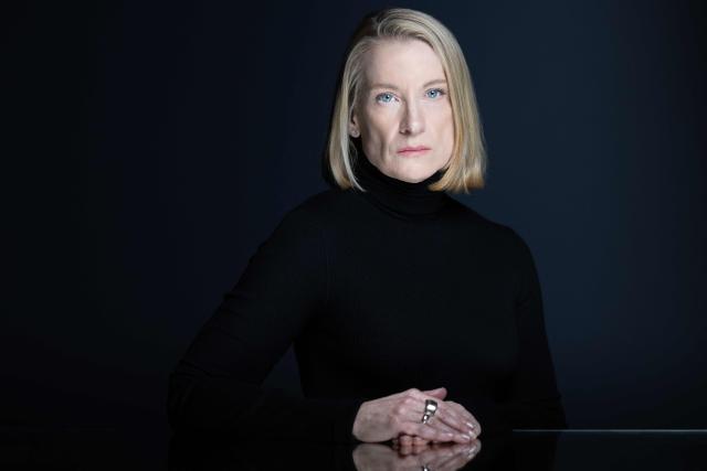 Kristina Svensson, former personal assistant to late Egyptian businessman Mohamed Al-Fayed, poses during a photo session in Paris on February 26, 2026. French authorities have begun investigating the late Egyptian businessman Mohamed Al-Fayed and his brother Salah in the summer of 2025amid allegations of a vast system of sex trafficking and abuse on French soil. (Photo by JOEL SAGET / AFP)