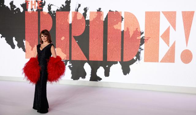 Spanish actor Penelope Cruz poses upon arrival for the world premiere for the film 'The Bride' in central London on February 26, 2026. (Photo by Brook Mitchell / AFP)