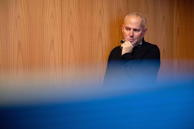 Jerome Salomon, French former Director General of Health and now medical and scientific director of Zoi, a start-up offering personalised medical check-ups, looks on at Zoi's medical centre in Paris on February 24, 2026. (Photo by Anna KURTH / AFP)