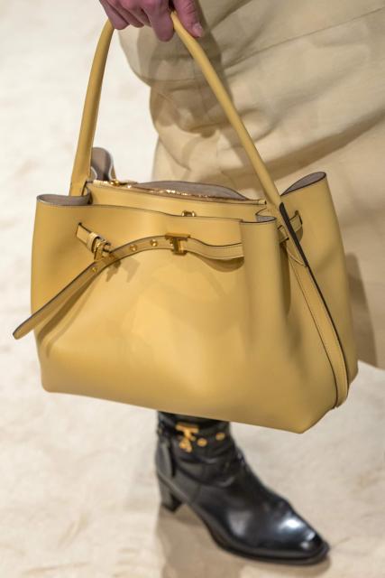 A model presents a creation during the Tod's collection show at Milan's Fashion Week Womenswear Fall / Winter 2026/2027, on February 27, 2026 in Milan. (Photo by MIGUEL MEDINA / AFP)