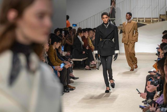Models walk the runway during the Tod's collection show at Milan's Fashion Week Womenswear Fall / Winter 2026/2027, in Milan on February 27, 2026 . (Photo by MIGUEL MEDINA / AFP)
