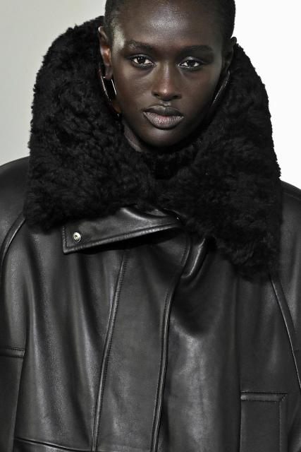 A model presents a creation by Sportmax during the Womens's ready-to-wear Fall/Winter 2026 collection fashion as part of the Milan Fashion Week, in Milan on February 27, 2025. (Photo by Andreas SOLARO / AFP)