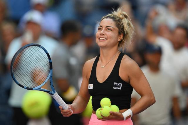 (FILES) Mexico's Renata Zarazua celebrates after winning her women's singles first round tennis match to USA's Madison Keys on day two of the US Open tennis tournament at the USTA Billie Jean King National Tennis Center in New York City, on August 25, 2025. The elite of women's tennis is overwhelmingly dominated by Europe and North America, with a minority of Latin American players attempting to gain ground despite various challenges, from geography to lack of sponsorship. (Photo by ANGELA WEISS / AFP)