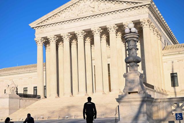 The US Supreme Court is seen on Capitol Hill in Washington, DC, on February 27, 2026. (Photo by Alex WROBLEWSKI / AFP)