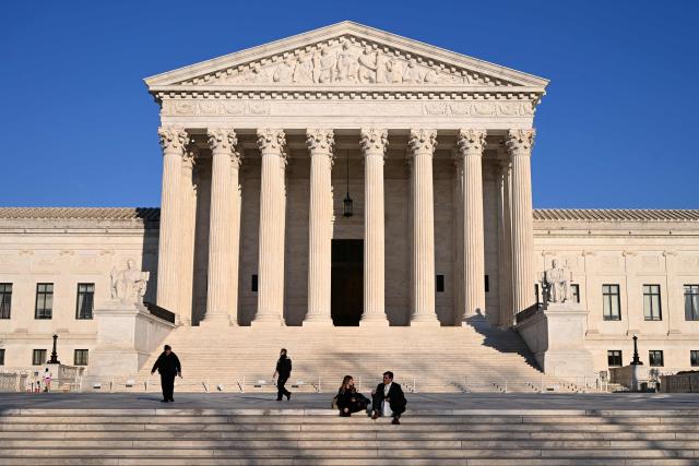 The US Supreme Court is seen on Capitol Hill in Washington, DC, on February 27, 2026. (Photo by Alex WROBLEWSKI / AFP)