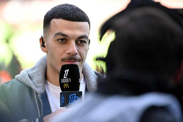 Villarreal Club de Futbol's Georgian forward #09 and former Metz's forward Georges Mikautadze gives an interview to Ligue 1 TV ahead of the French L1 football match between FC Metz and Stade Brestois 29 (Brest) at the Saint-Symphorien stadium in Longeville-les-Metz, eastern France on March 1, 2026. (Photo by Jean-Christophe VERHAEGEN / AFP)