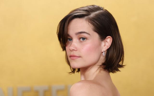 US actress and singer Sarah Catherine Hook attends the 32nd Annual Actor Awards at the Shrine Auditorium in Los Angeles on March 1, 2026. (Photo by Michael Tran / AFP)