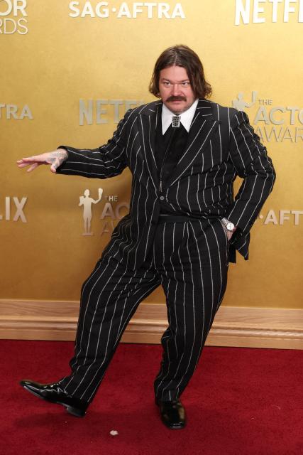 Canadian chef and TV personality Matty Matheson attends the 32nd Annual Actor Awards at the Shrine Auditorium in Los Angeles on March 1, 2026. (Photo by Patrick T. Fallon / AFP)