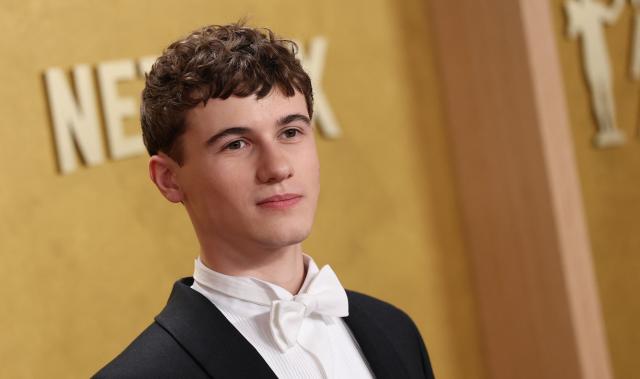 US-British actor Samuel Nivola attends the 32nd Annual Actor Awards at the Shrine Auditorium in Los Angeles on March 1, 2026. (Photo by Michael Tran / AFP)