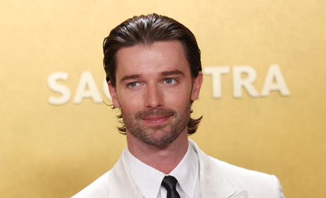 US actor Patrick Schwarzenegger attends the 32nd Annual Actor Awards at the Shrine Auditorium in Los Angeles on March 1, 2026. (Photo by Michael Tran / AFP)