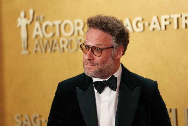 Canadian producer Seth Rogen attends the 32nd Annual Actor Awards at the Shrine Auditorium in Los Angeles on March 1, 2026. (Photo by Patrick T. Fallon / AFP)