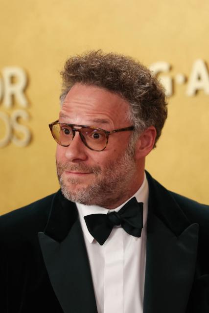Canadian producer Seth Rogen attends the 32nd Annual Actor Awards at the Shrine Auditorium in Los Angeles on March 1, 2026. (Photo by Patrick T. Fallon / AFP)