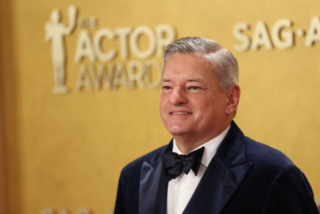 CEO of Netflix Ted Sarandos attends the 32nd Annual Actor Awards at the Shrine Auditorium in Los Angeles on March 1, 2026. (Photo by Patrick T. Fallon / AFP)