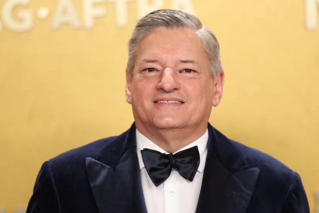 CEO of Netflix Ted Sarandos attends the 32nd Annual Actor Awards at the Shrine Auditorium in Los Angeles on March 1, 2026. (Photo by Patrick T. Fallon / AFP)