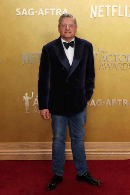 CEO of Netflix Ted Sarandos attends the 32nd Annual Actor Awards at the Shrine Auditorium in Los Angeles on March 1, 2026. (Photo by Patrick T. Fallon / AFP)
