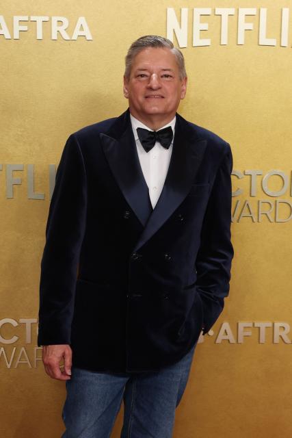 CEO of Netflix Ted Sarandos attends the 32nd Annual Actor Awards at the Shrine Auditorium in Los Angeles on March 1, 2026. (Photo by Patrick T. Fallon / AFP)