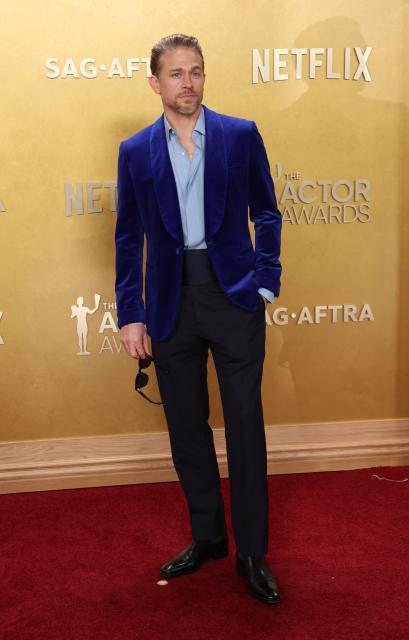 British actor Charlie Hunnam attends the 32nd Annual Actor Awards at the Shrine Auditorium in Los Angeles on March 1, 2026. (Photo by Michael Tran / AFP)