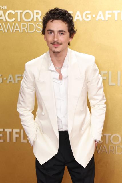 French-US actor Timothee Chalamet French-US actor Timothee Chalamet attends the 32nd Annual Actor Awards at the Shrine Auditorium in Los Angeles on March 1, 2026. (Photo by PATRICK T. FALLON / AFP)