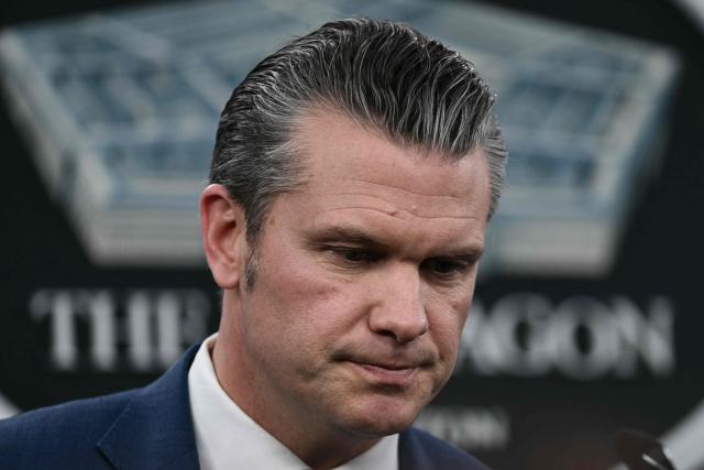 US Defense Secretary Pete Hegseth speaks during a press conference on US military action in Iran, at the Pentagon in Washington, DC, on March 2, 2026. The United States hit hundreds of targets across Iran, and Israel expanded its bombing to Lebanon on Monday as President Donald Trump vowed to avenge the first US deaths in the war he launched to topple Tehran's ruling clerics. Iranian forces fired missiles and drones across the Middle East, killing people in Israel and the United Arab Emirates, in retaliation for the conflict that began February 28 with the death of Iran's supreme leader, Ayatollah Ali Khamenei. (Photo by Brendan SMIALOWSKI / AFP)