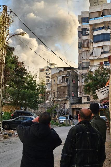 Smoke rises from the site of an Israeli airstrike that targeted an area in Beirut's southern suburbs on March 2, 2026. Israel bombarded Lebanon on March 2, expanding the conflict across the region after the massive Israel-US attack on Iran that the US president launched to topple Tehran's ruling clerics, and killing their supreme leader o February 28. (Photo by AFP)