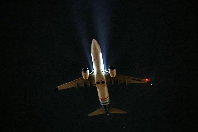 A FlyDubai Boeing 737 Max passenger aircraft takes off from Dubai International Airport in Dubai on March 2, 2026. Iran's strikes on Gulf neighbours since February 28, following the US-Israeli attack, forced the UAE to shut its airspace, blindsiding travellers who thought they were headed to one of the region's safest holiday destinations. (Photo by Fadel SENNA / AFP)