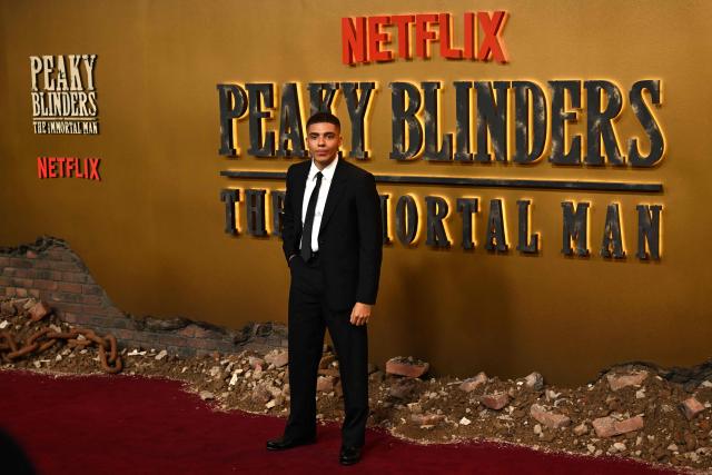British actor Jay Lycurgo poses upon arrival on the red carpet for the global premiere of the film 'Peaky Blinders: The Immortal Man' in Birmingham, central England on March 2, 2026. (Photo by Paul ELLIS / AFP)