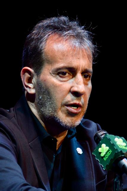Argentina's Fernando Batista speaks during a press conference as he is presented as the new coach of the Costa Rican national football team, in San Jose, on March 2, 2026. (Photo by Pablo VERA / AFP)