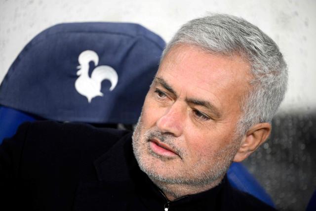 SL Benfica's Portuguese head coach Jose Mourinho is pictured before the Portuguese league football match between Gil Vicente FC and SL Benfica at Cidade de Barcelos stadium in Barcelos on March 2, 2026. (Photo by Miguel RIOPA / AFP)