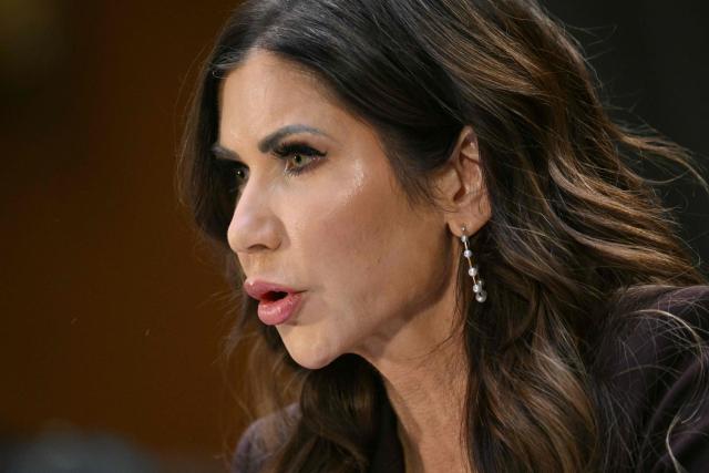 US Homeland Security Secretary Kristi Noem testifies during a Senate Judiciary Committee hearing on oversight of the Department of Homeland Security, on Capitol Hill in Washington, DC on March 3, 2026. (Photo by Mandel NGAN / AFP)