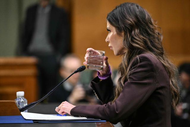 US Homeland Security Secretary Kristi Noem testifies during a Senate Judiciary Committee hearing on oversight of the Department of Homeland Security, on Capitol Hill in Washington, DC on March 3, 2026. (Photo by Mandel NGAN / AFP)