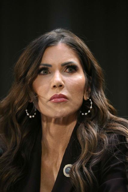 US Homeland Security Secretary Kristi Noem testifies during a Senate Judiciary Committee hearing on oversight of the Department of Homeland Security, on Capitol Hill in Washington, DC on March 3, 2026. (Photo by Mandel NGAN / AFP)
