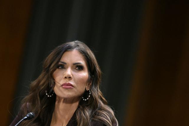 US Homeland Security Secretary Kristi Noem testifies during a Senate Judiciary Committee hearing on oversight of the Department of Homeland Security, on Capitol Hill in Washington, DC on March 3, 2026. (Photo by Mandel NGAN / AFP)