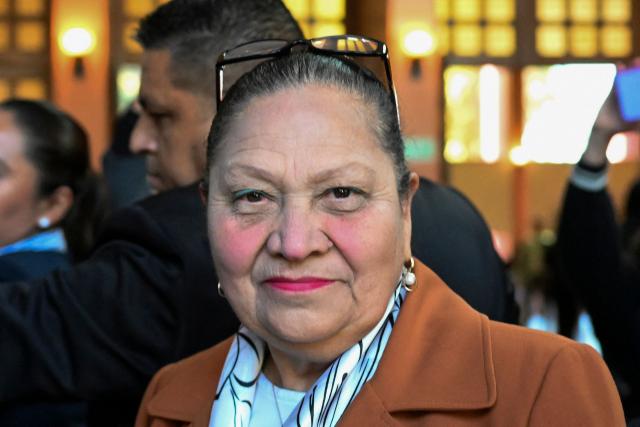 (FILES) Guatemala's Attorney General, Consuelo Porras, takes part in the vote to choose magistrates for the Constitutional Court at the Association of Attorneys and Notaries in Guatemala City on February 12, 2026. US-sanctioned prosecutor Consuelo Porras failed in bid to reach Guatemala's highest court on March 3, 2026. (Photo by JOHAN ORDONEZ / AFP)
