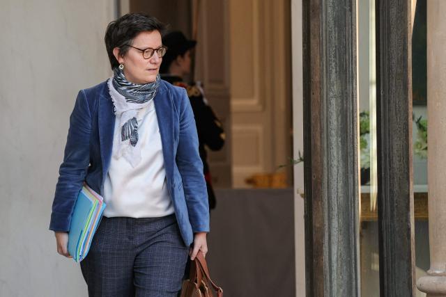 French Government Secretary General Laurence Marion leaves after the weekly cabinet meeting at The Elysee Presidential Palace in Paris on March 4, 2026. (Photo by Thomas SAMSON / AFP)