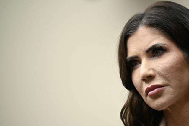 US Secretary of Homeland Security Kristi Noem testifies during a House Judiciary Committee hearing on oversight of the Department of Homeland Security on Capitol Hill in Washington, DC, on March 4, 2026. (Photo by Brendan SMIALOWSKI / AFP)