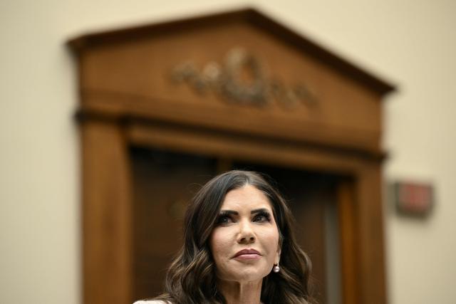 US Secretary of Homeland Security Kristi Noem testifies during a House Judiciary Committee hearing on oversight of the Department of Homeland Security on Capitol Hill in Washington, DC, on March 4, 2026. (Photo by Brendan SMIALOWSKI / AFP)