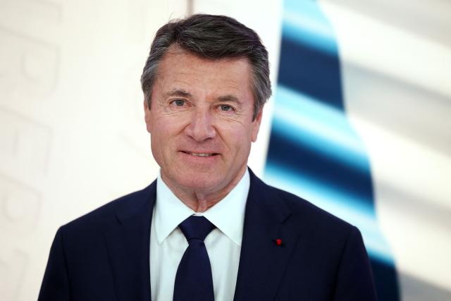 French mayor of Nice and candidate for Horizons and Les Republicans for his reelection Christian Estrosi poses ahead of a debate broadcasted by French TV channel France TV/LCI Provence-Alpes-Côte-d'Azur between the main candidates for France's upcoming municipal elections in Nice, southeastern France on March 4, 2026. French voters head to the polls for municipal elections on March 15 and 22, 2026. (Photo by Valery HACHE / AFP)