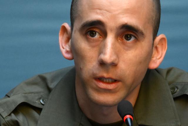 Argentine Gendarmerie officer Nahuel Agustin Gallo speaks during a press conference at the headquarters of the Argentine National Gendarmerie Command in Buenos Aires on March 4, 2026. Gallo, who had been imprisoned in Venezuela since December 2024, was released from Rodeo I, a feared political prison on the outskirts of Caracas. (Photo by Luis ROBAYO / AFP)