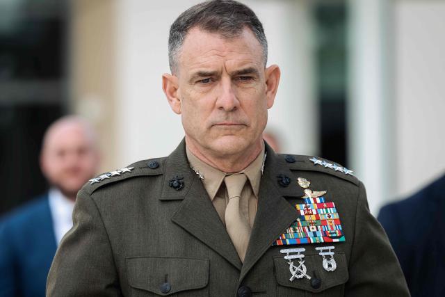 US Army Gen. Francis Donovan, commander of US Southern Command (SOUTHCOM), arrives for the inaugural Americas Counter Cartel Conference at the US Southern Command (SOUTHCOM) headquarters in Doral, Florida on March 5, 2026. Defense and security leaders from across the Caribbean, Central America, and South America gathered for the conference to strengthen regional cooperation in combating transnational criminal organizations and narcotics trafficking in the Western Hemisphere. (Photo by Eva Marie UZCATEGUI / AFP)