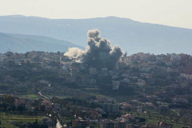 A plume of smoke rises from the site of an Israeli airstrike in the southern Lebanese village of al Khiam on March 6, 2026. Heavy attacks were reported in Tehran on March 6 after Israel said it was hitting "regime infrastructure" in a "new phase" of the war it launched with the United States against Iran. As the conflict entered its seventh day, its regional repercussions continued -- with Qatar saying it intercepted a drone targeting a US base, and Lebanon reporting the death toll from Israeli strikes had risen to 123. (Photo by Rabih DAHER / AFP)