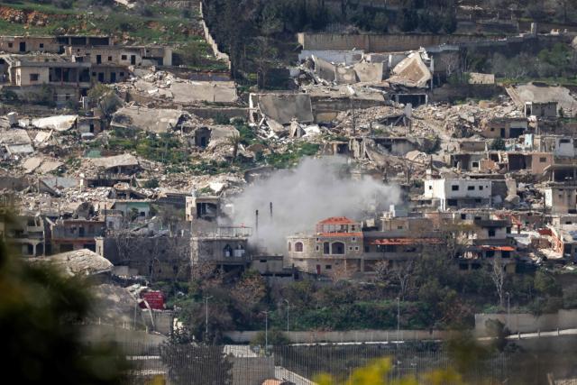 Smoke rises from an explosion following Israeli bombardment on the southern Lebanese village of Odaisseh near the border with northern Israel on March 6, 2026. The United Nations on March 6 demanded swift investigations into fatal Israeli strikes across Lebanon to decide if they followed international law. (Photo by Jalaa MAREY / AFP)