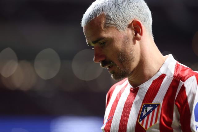 Atletico Madrid's French forward #07 Antoine Griezmann is pictured during the Spanish league football match between Club Atletico de Madrid and Real Sociedad at Metropolitano Stadium in Madrid on March 7, 2026. Atletico Madrid sporting director said on March 7, 2026 Griezmann will be staying at the club despite strong links to Major League Soccer's Orlando City. (Photo by Thomas COEX / AFP)