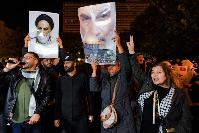 Anti-war protesters gather for a demonstration in solidarity with Iran along Habib Bourguiba avenue in central Tunis on March 7, 2026. The United States and Israel launched strikes against Iran on February 28, sparking swift retaliation by the Islamic republic which responded with missile attacks across the region. The war has dragged in global powers, upended the world's energy and transport sectors, and brought chaos to even usually peaceful areas of the volatile region. (Photo by FETHI BELAID / AFP)