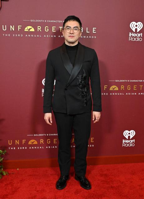 US actor Bowen Yang attends the 2026 Unforgettable Awards at the Fairmont Century Plaza Hotel in Los Angeles, on March 7, 2026. (Photo by LISA O'CONNOR / AFP)