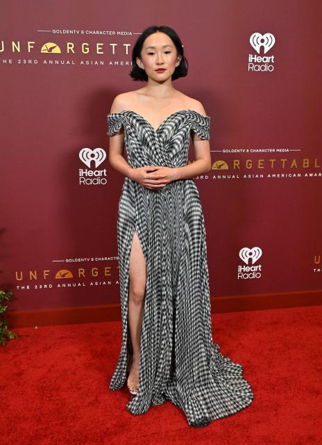 US actress Ji-young Yoo attends the 2026 Unforgettable Awards at the Fairmont Century Plaza Hotel in Los Angeles, on March 7, 2026. (Photo by LISA O'CONNOR / AFP)
