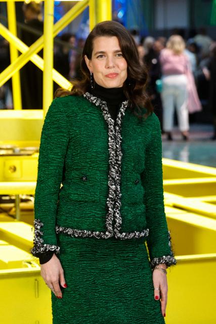 Charlotte Casiraghi poses during a photocall upon arrival to attend the Chanel Women's Ready to Wear Fall/Winter 2026-2027 collection fashion show as part of the Paris Women Fashion Week, in Paris, on March 9, 2026. (Photo by GEOFFROY VAN DER HASSELT / AFP)