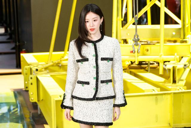 South Korean actress and model Go Yoon Jung poses during a photocall upon arrival to attend the Chanel Women's Ready to Wear Fall/Winter 2026-2027 collection fashion show as part of the Paris Women Fashion Week, in Paris, on March 9, 2026. (Photo by GEOFFROY VAN DER HASSELT / AFP)