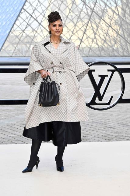 US film director Ava Duvernay poses during a photocall prior to attend the Louis Vuitton Women's Ready to Wear Fall/Winter 2026-2027 collection fashion show as part of the Paris Women Fashion Week, in Paris, on March 10, 2026. (Photo by JULIEN DE ROSA / AFP)